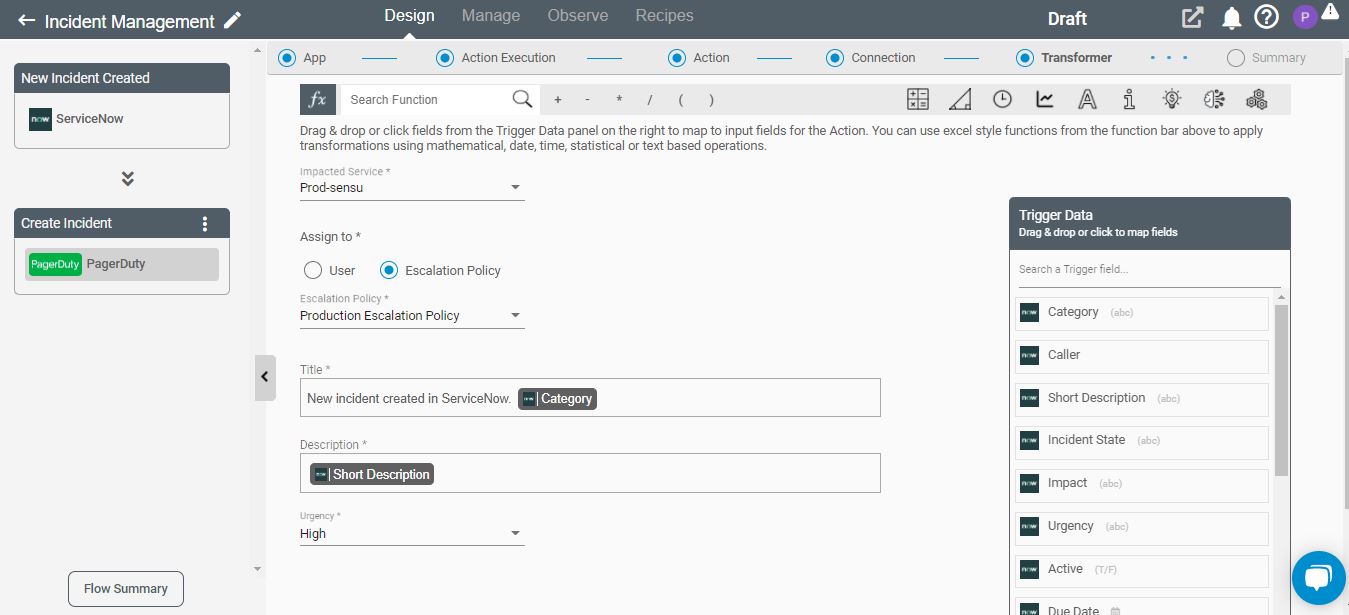 Connect iPaaS ServiceNow Filters