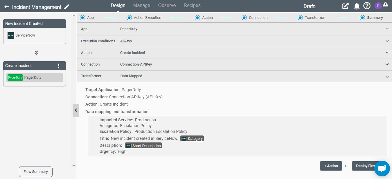 Connect iPaaS ServiceNow Filters