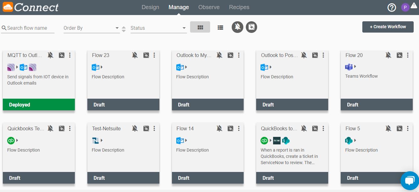 Connect iPaaS Workflows