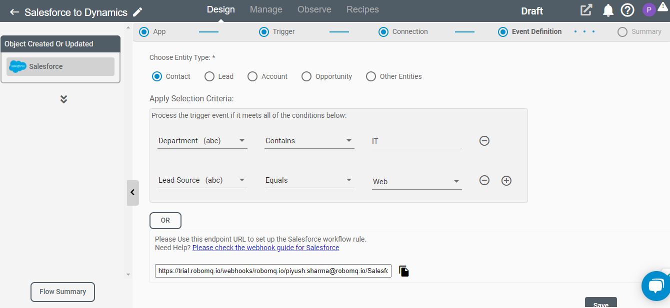 Connect iPaaS Filters