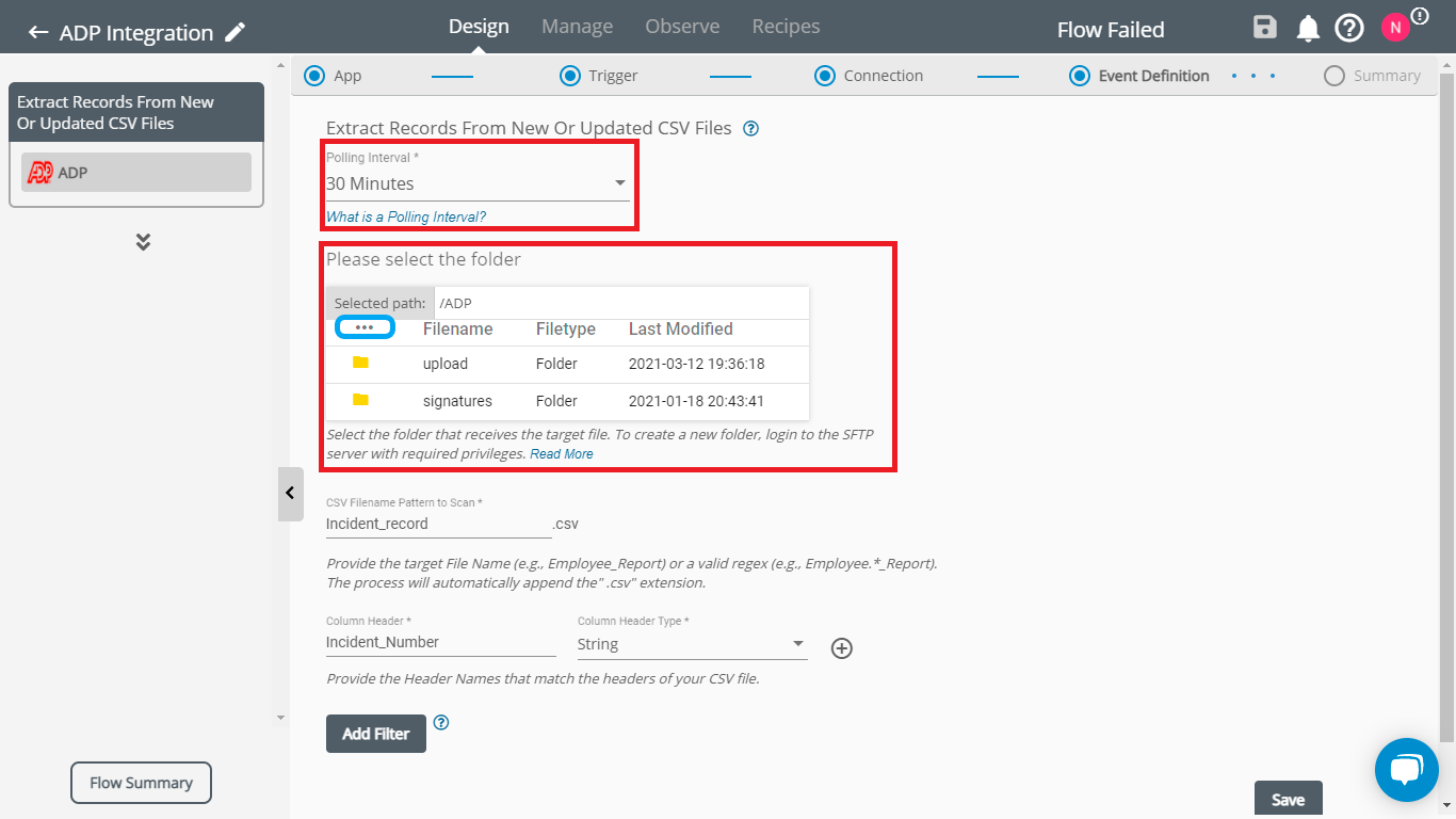 ADP Triggers - Extract Records From New Or Updated CSV Files