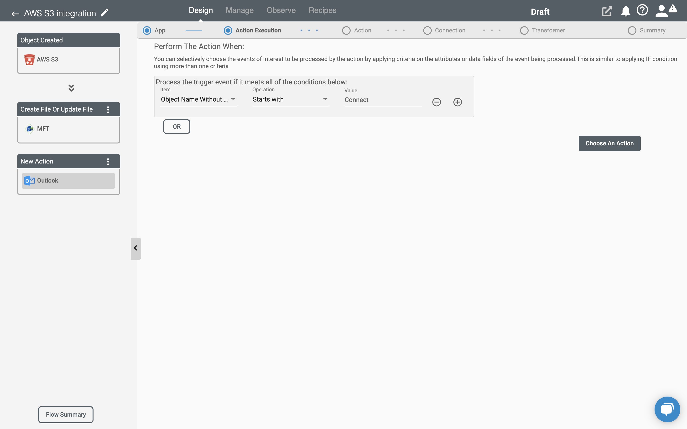 Conditional Processing in Connect iPaaS