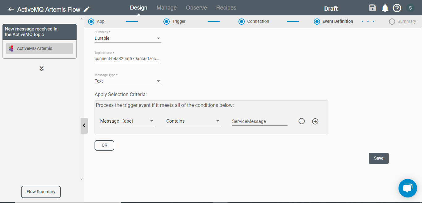 Event Filters for ActiveMQ Artemis