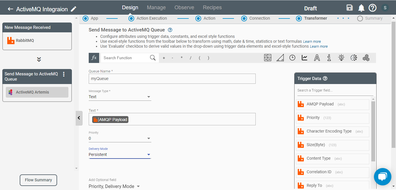 Setting up ActiveMQ Artemis Action