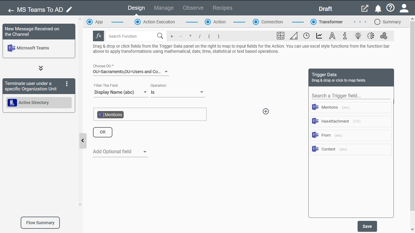 Terminate user under a specific Organization Unit(OU)