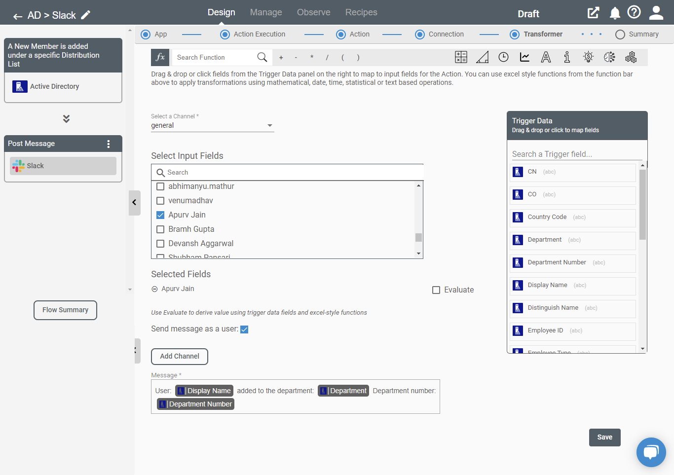 Active Directory Data Mapping - Connect iPaaS