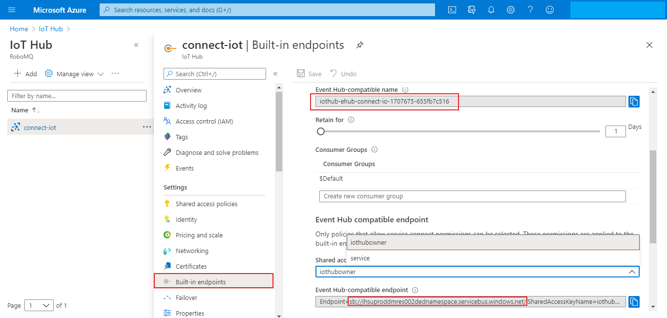 Create Azure IoT Hub