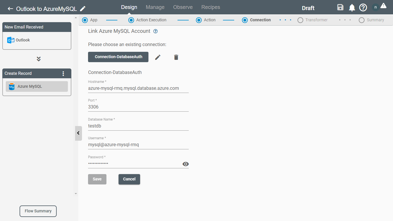 Azure MySQL Connection