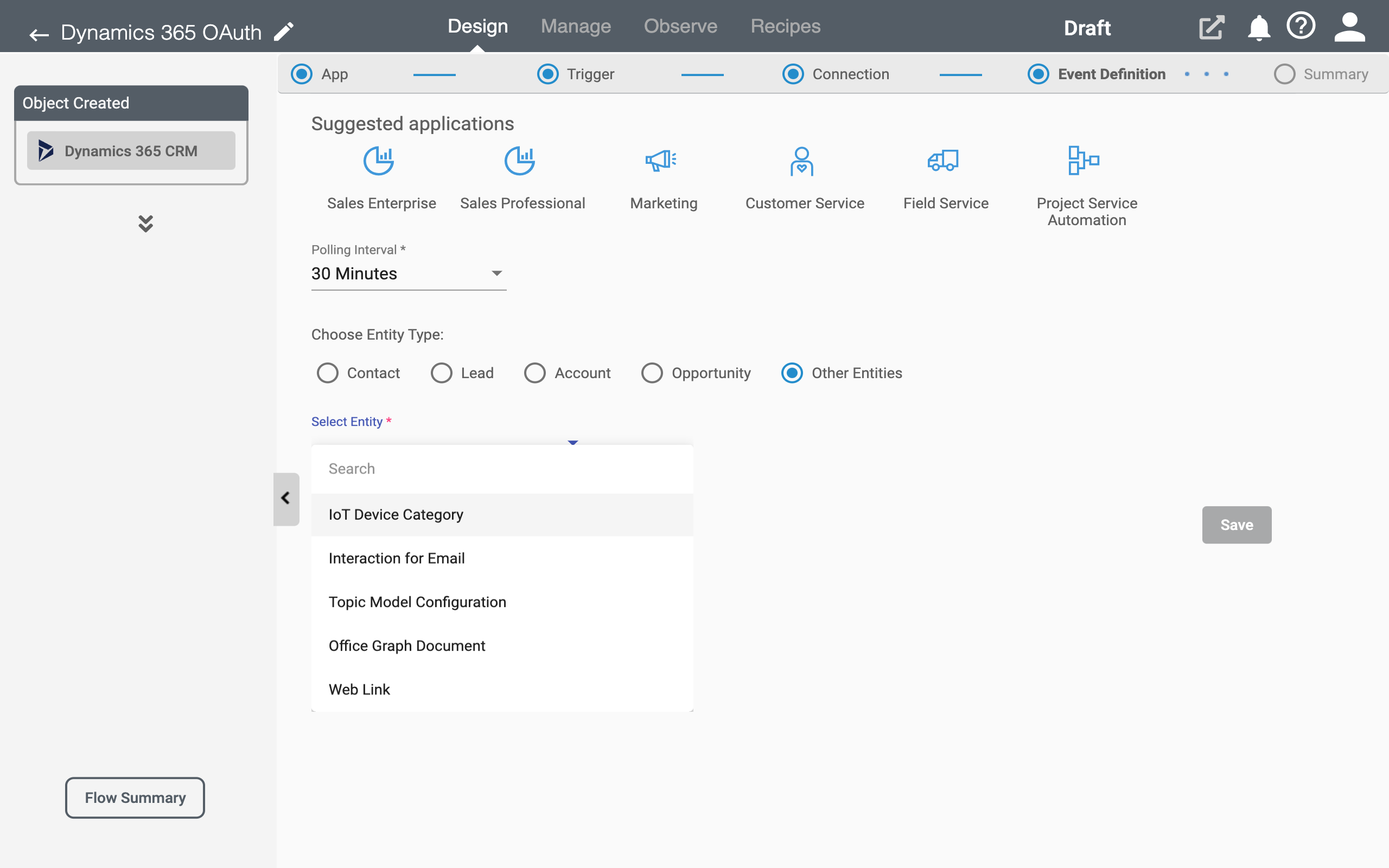 RoboMQ Connect Accessing Dynamics 365 Data