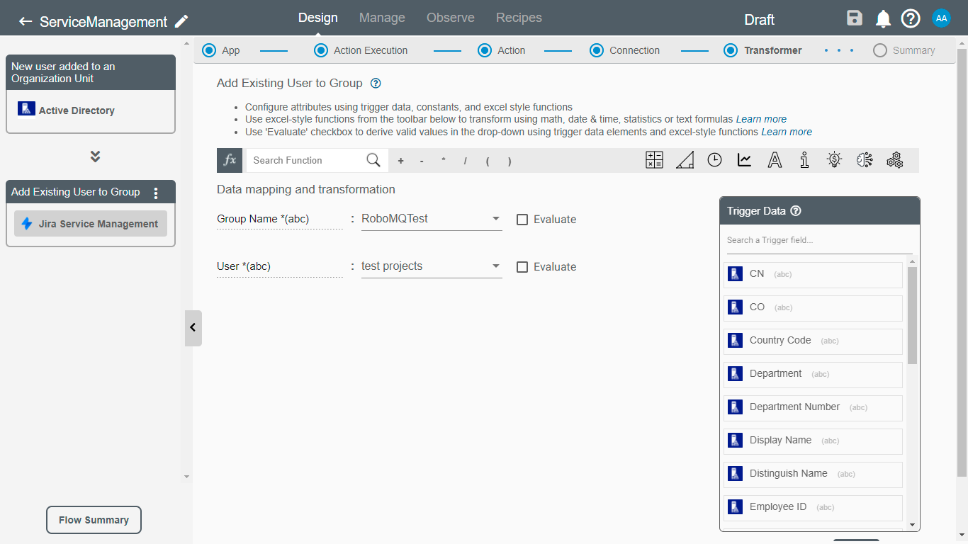 Add Existing User to Group Action for Jira Service Management on Connect iPaaS