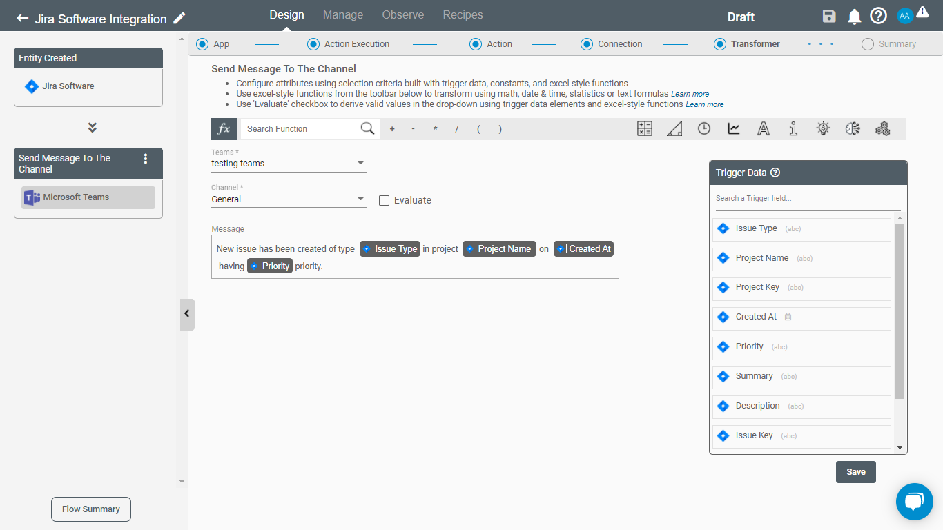 Data mapping and transformation on Jira Software