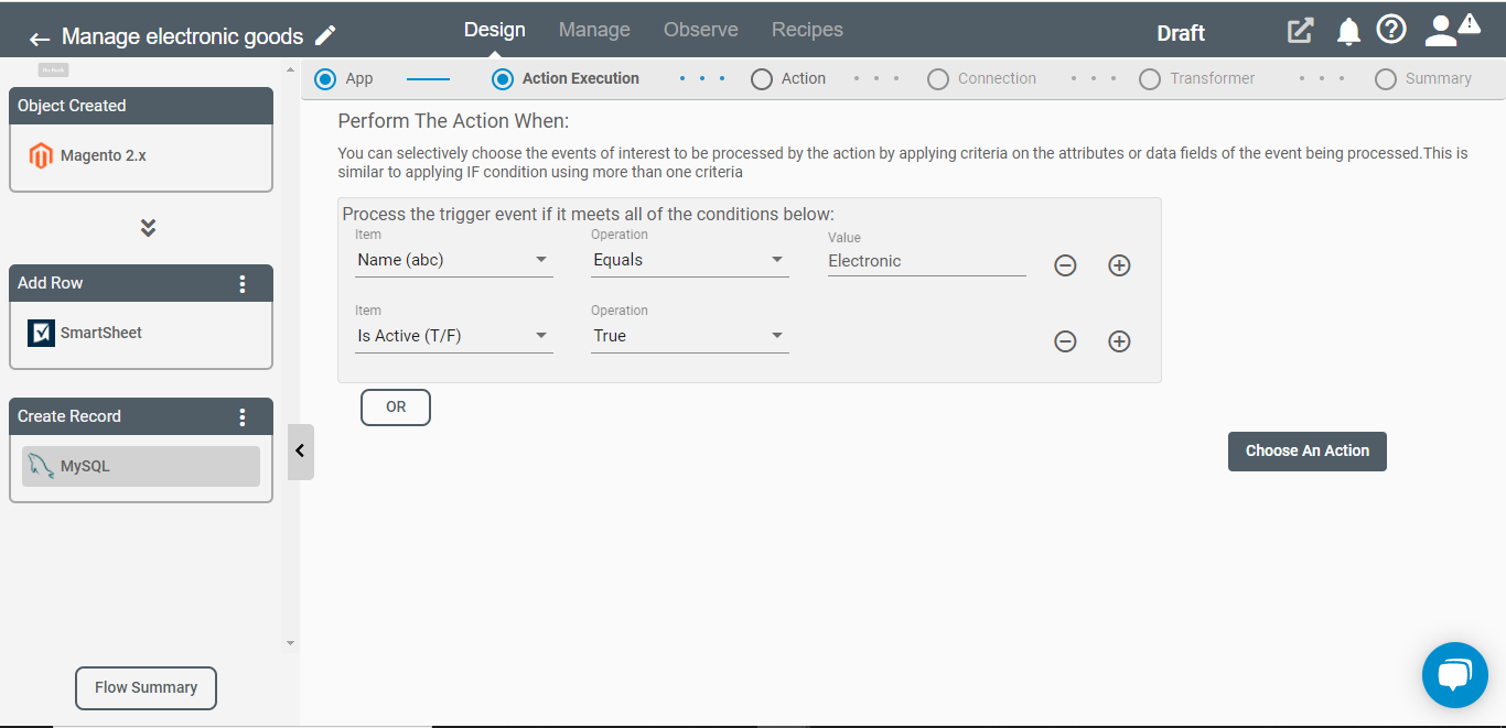 Conditional Processing in Connect iPaaS