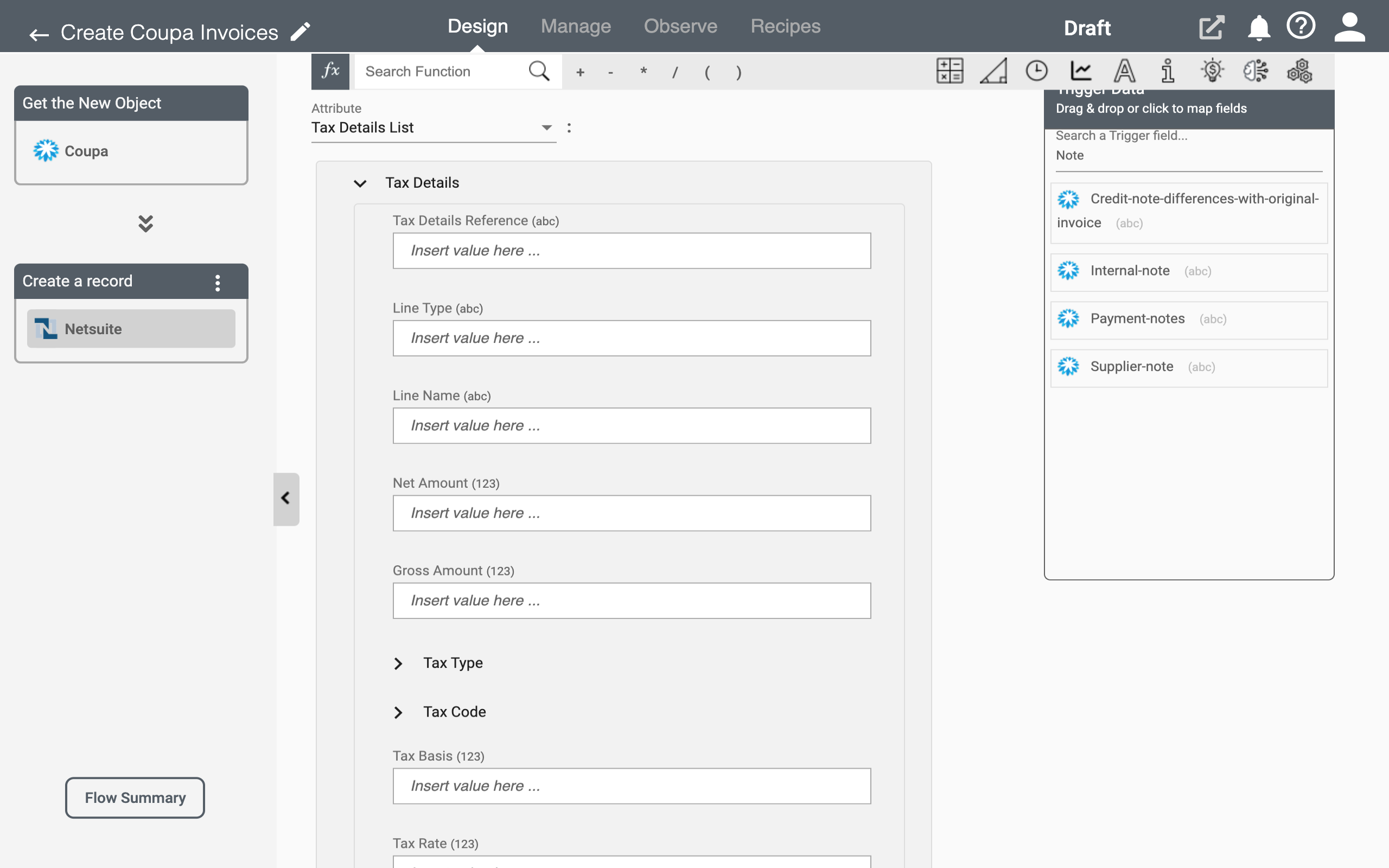 Setting up Netsuite's Tax Details on Connect iPaaS