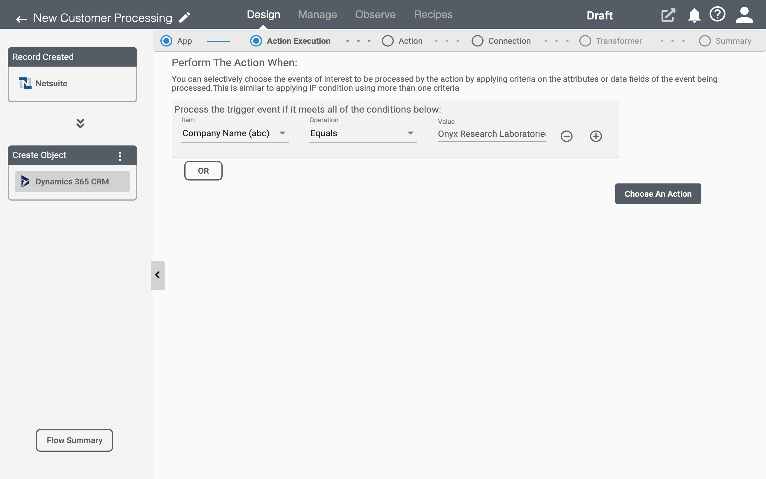 Conditional Processing for Dynamics Connect iPaaS