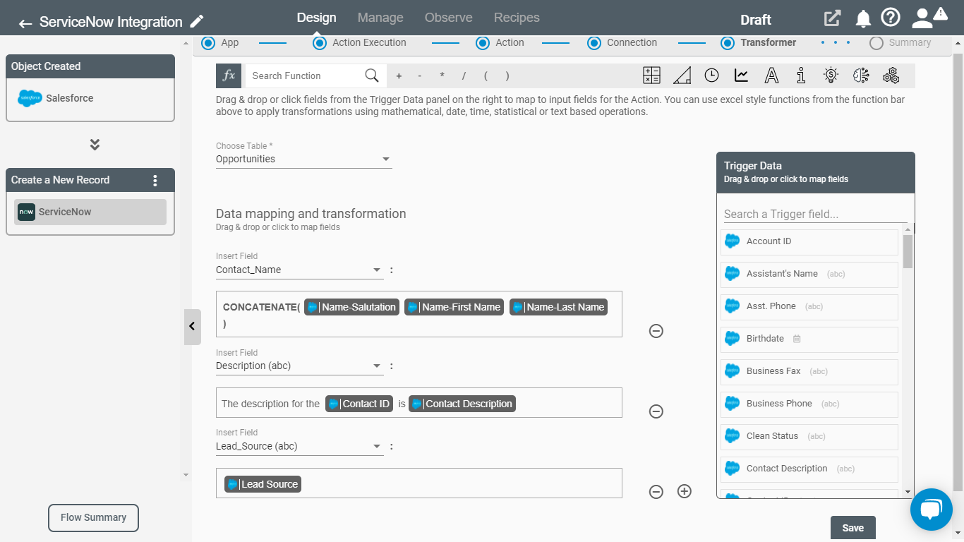 ServiceNow Action 