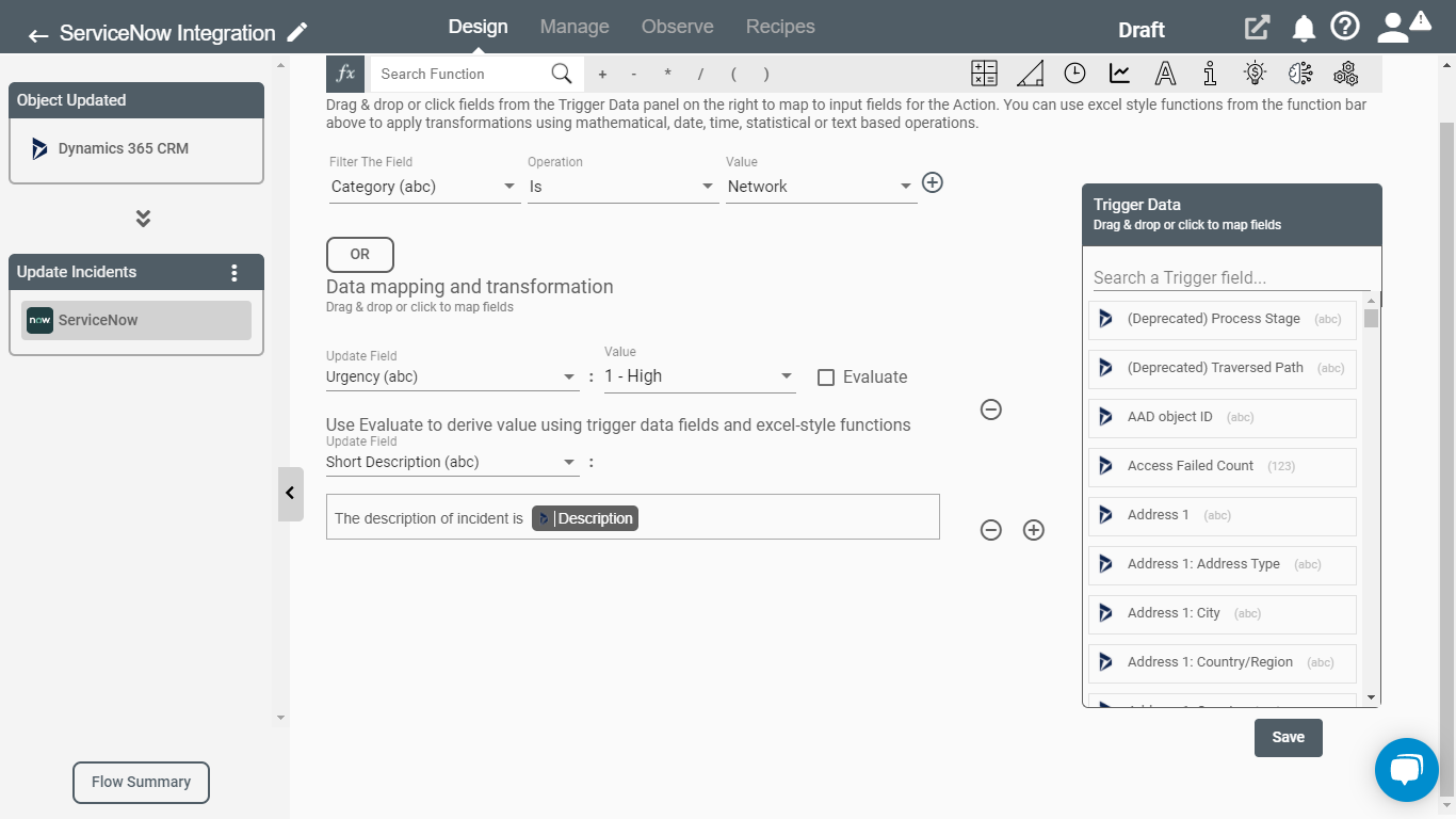 ServiceNow Action 