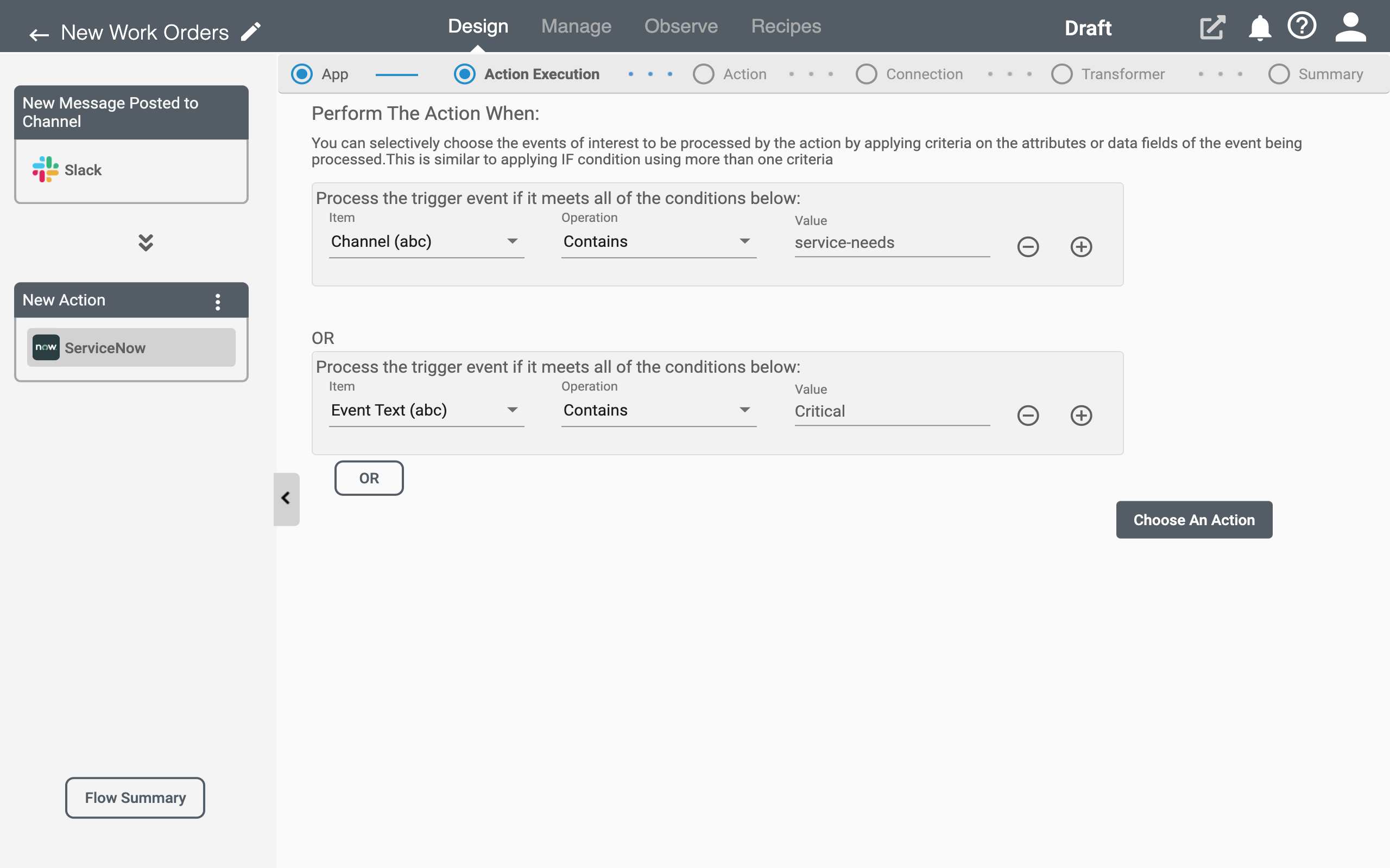 Conditional Processing in Connect iPaaS