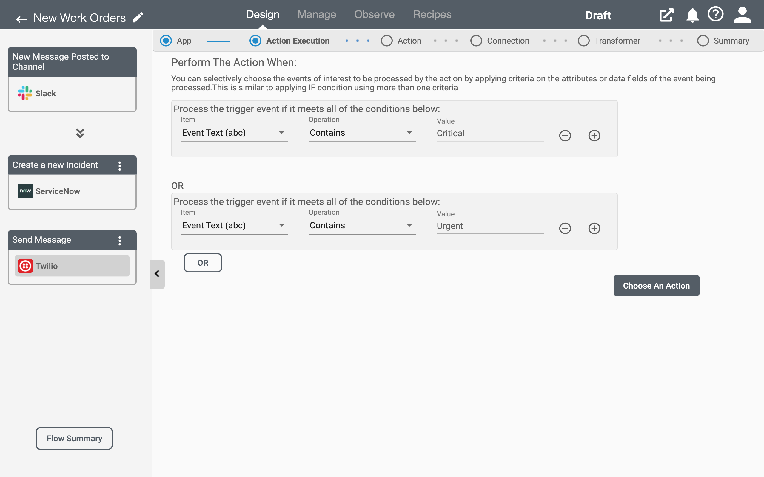 Conditional Processing in Connect iPaaS