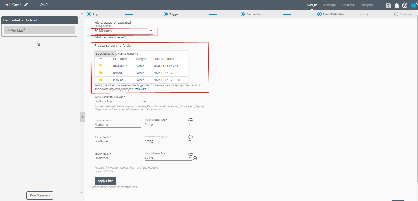 Workday Triggers - Extract Records From New Or Updated CSV Files