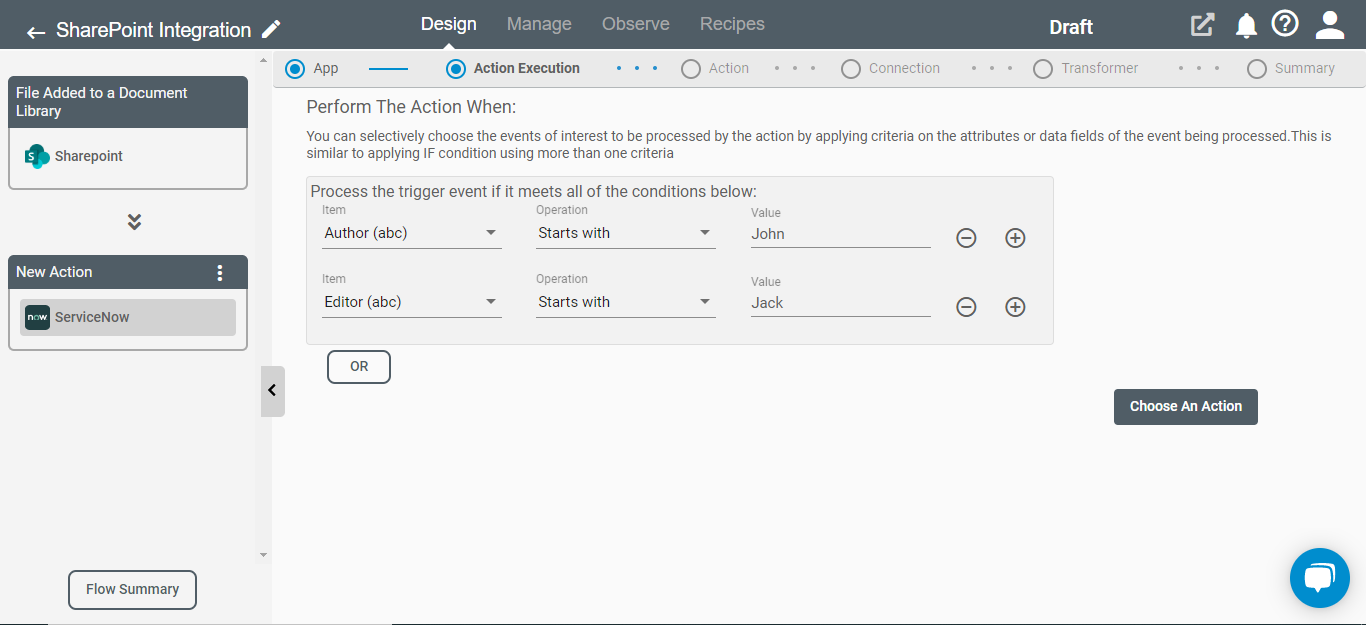 Conditional Processing in Connect iPaaS