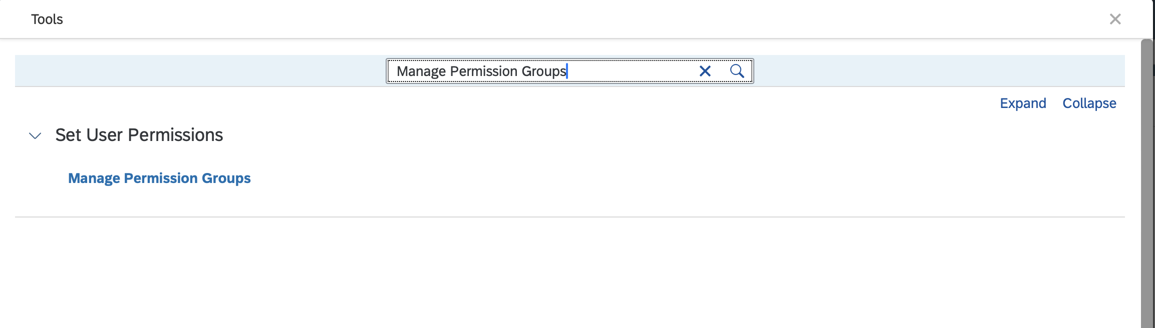 Manage Permissions Groups