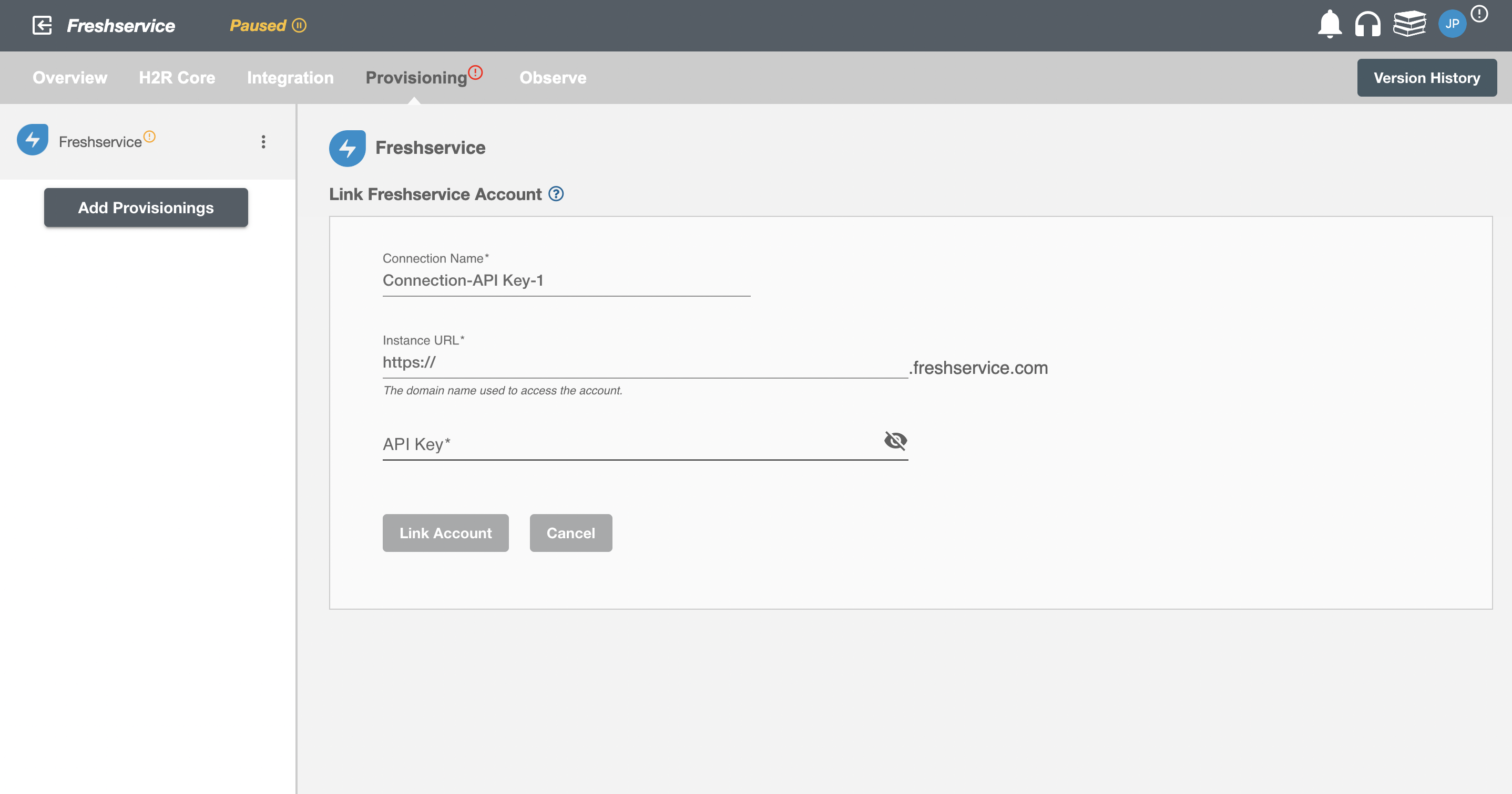 Freshservice API Key Authentication