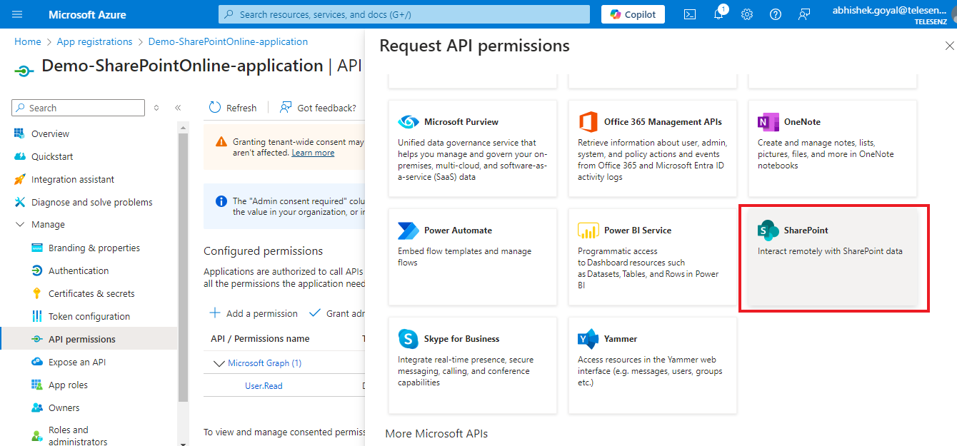 Sharepoint API