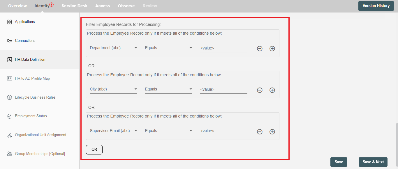 Event Filtering for Personio Data