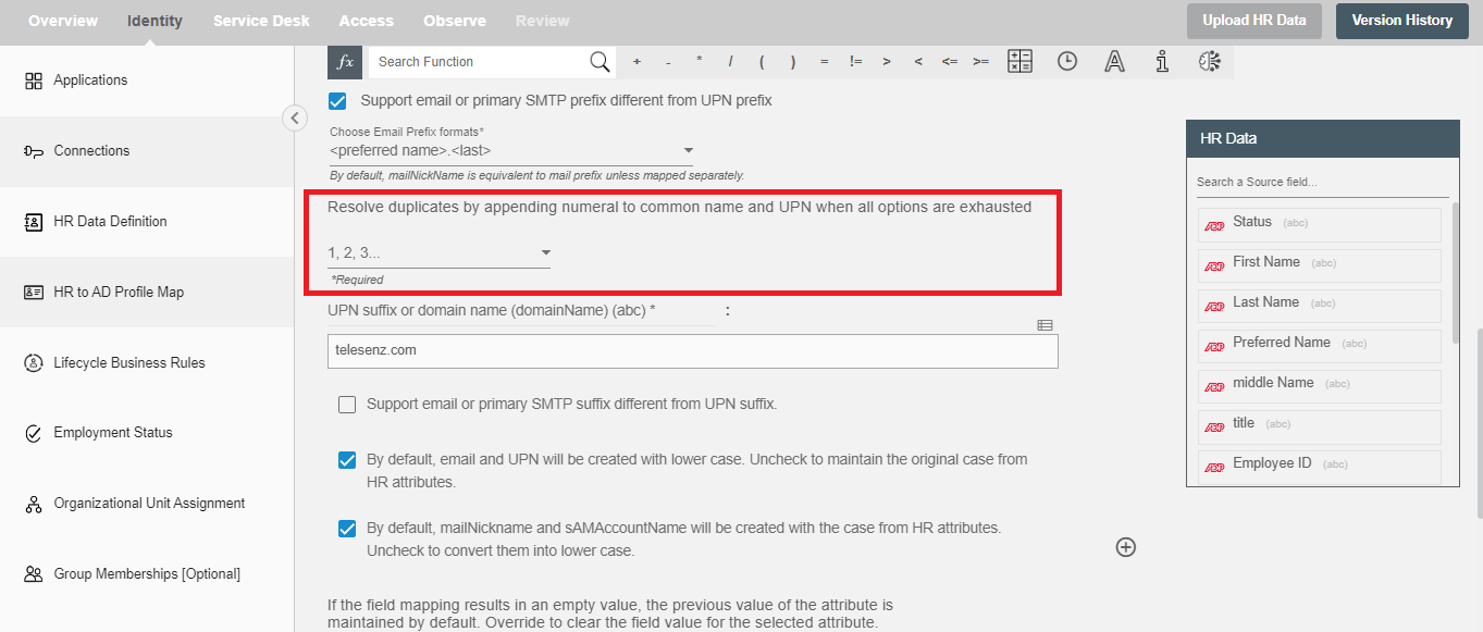 Hire2Retire Resolve Duplicates