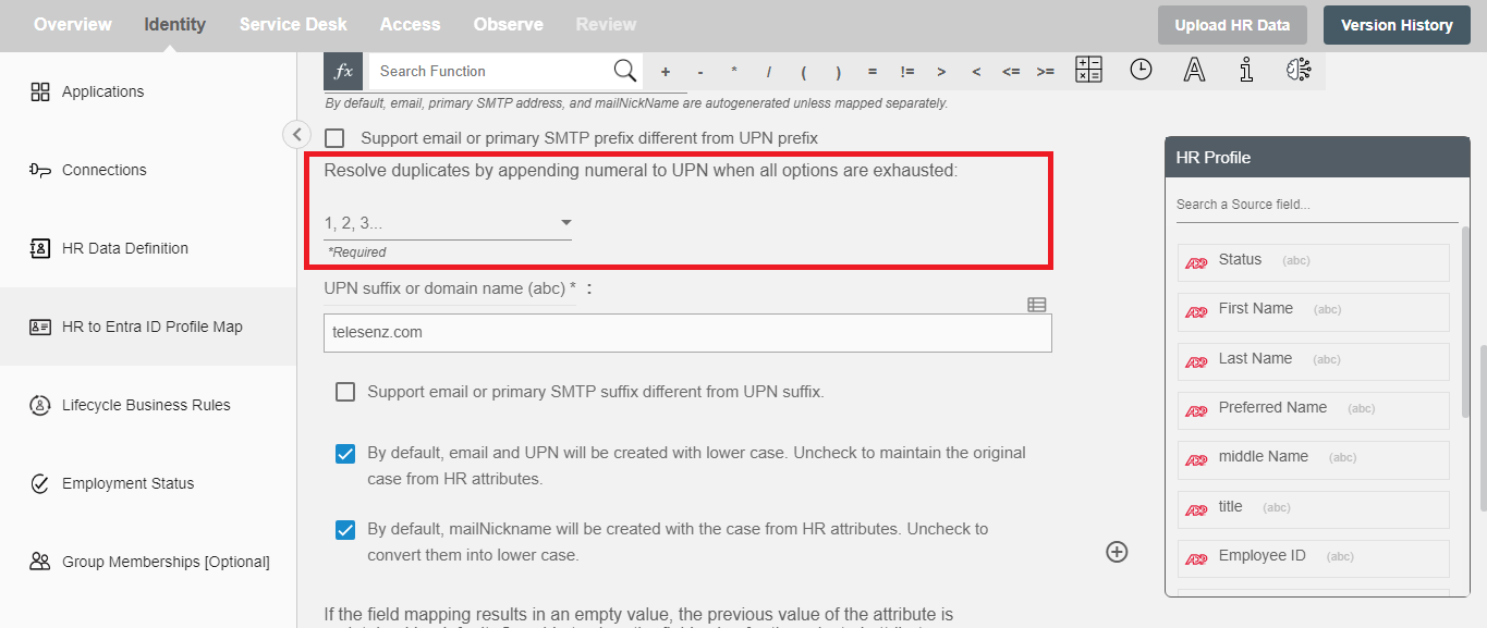 Hire2Retire Resolve Duplicates