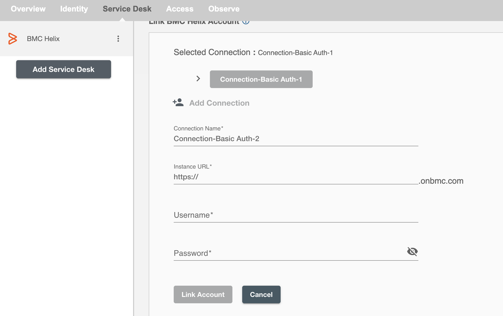 BMCHelix Basic Authentication