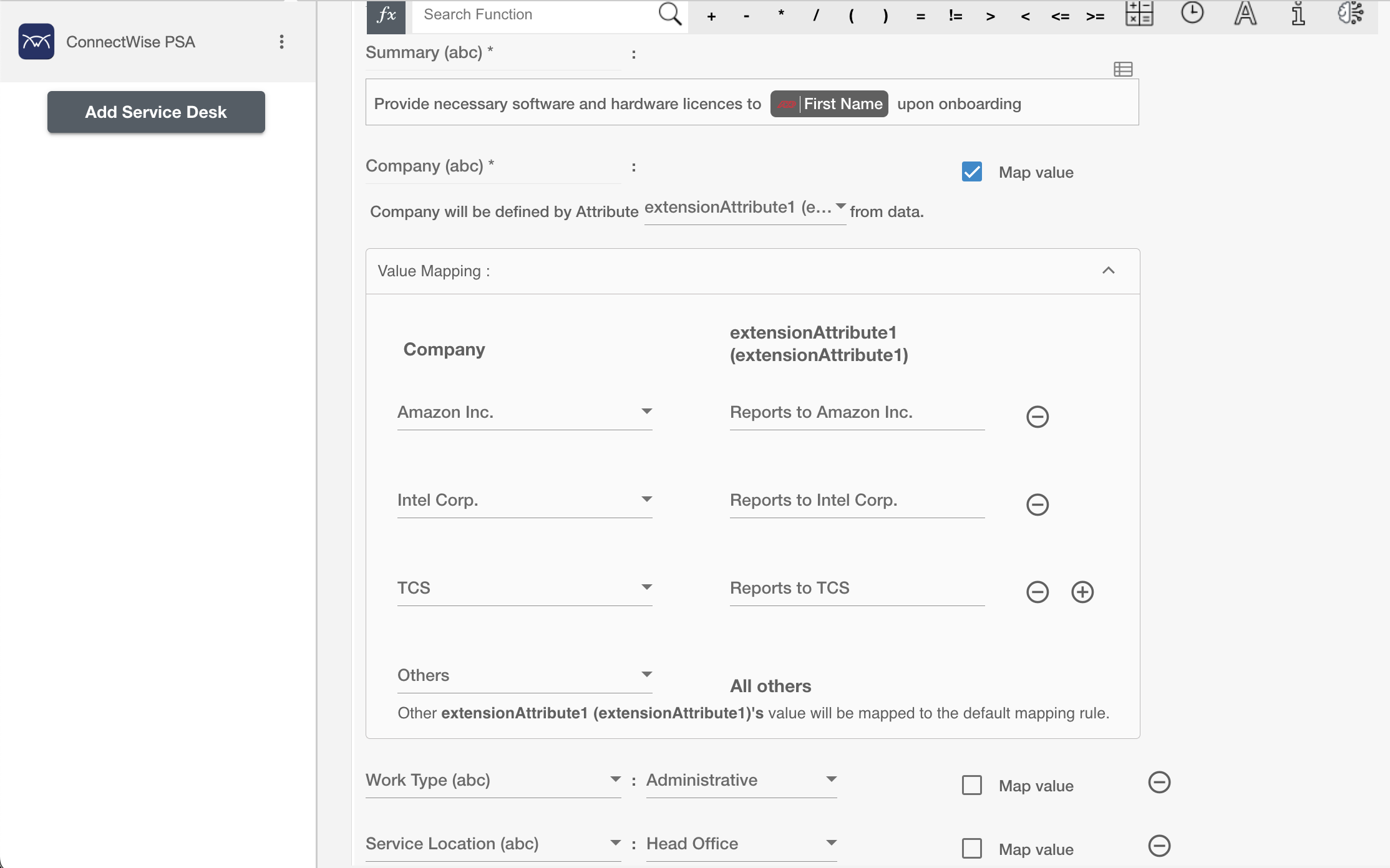 ConnectWise Configure Request