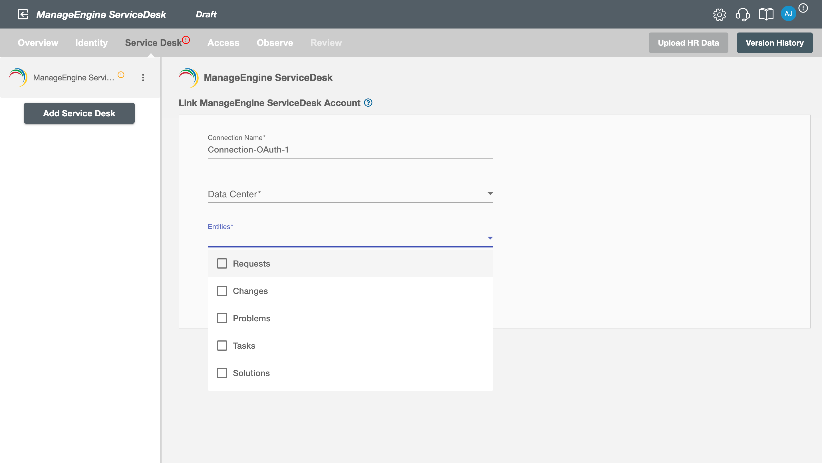 ManageEngine Authentication