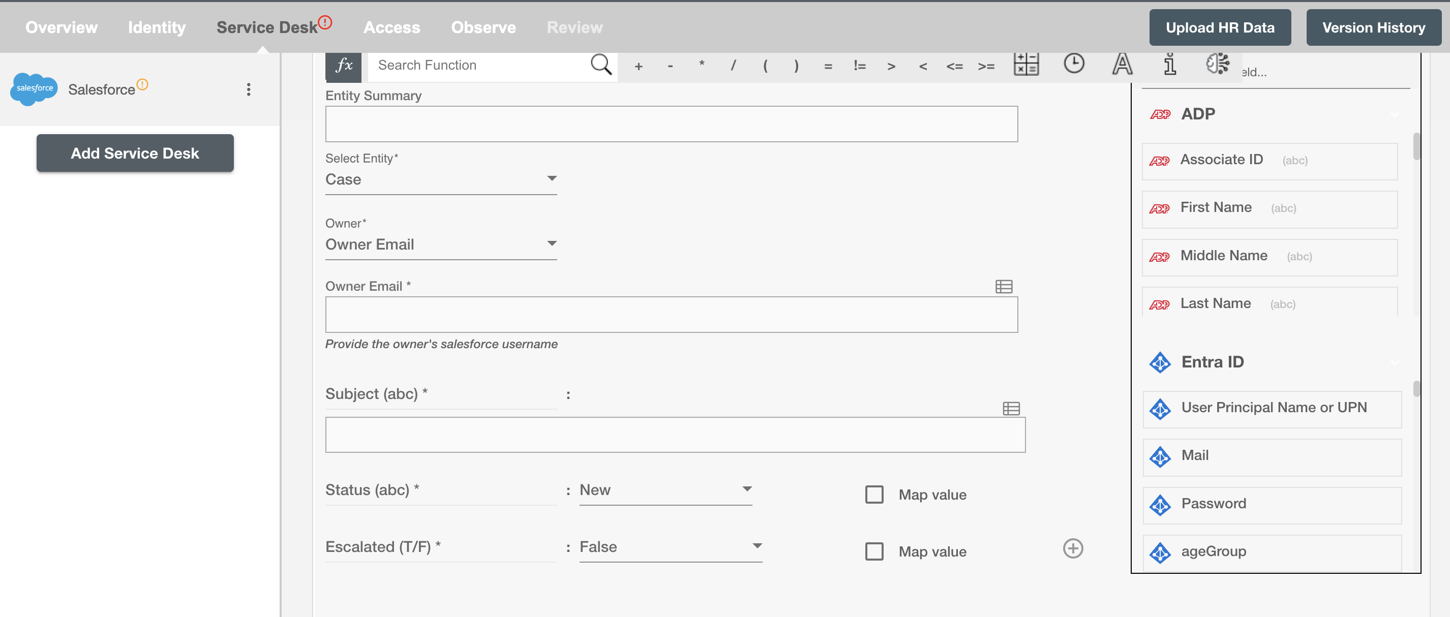 Salesforce Service Cloud Configure Request