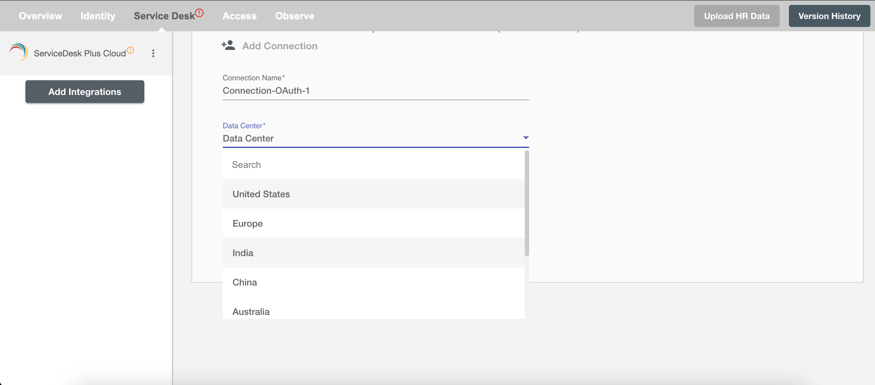 ServiceDesk Authentication