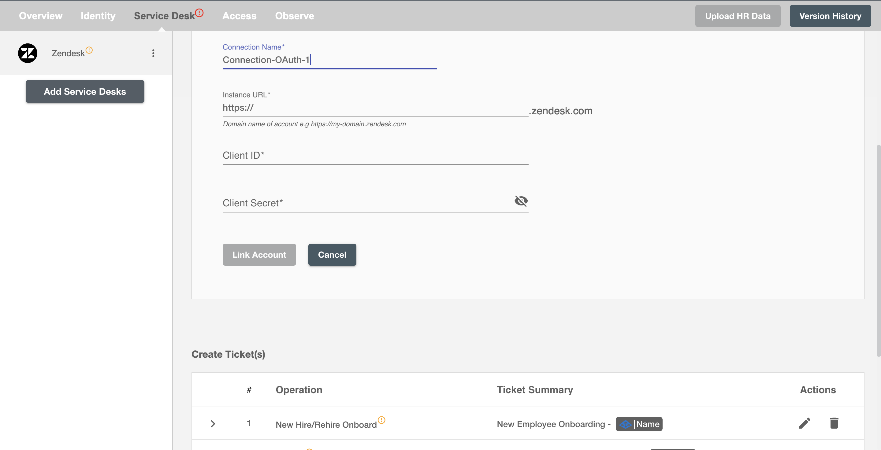 Zendesk OAuth Authentication