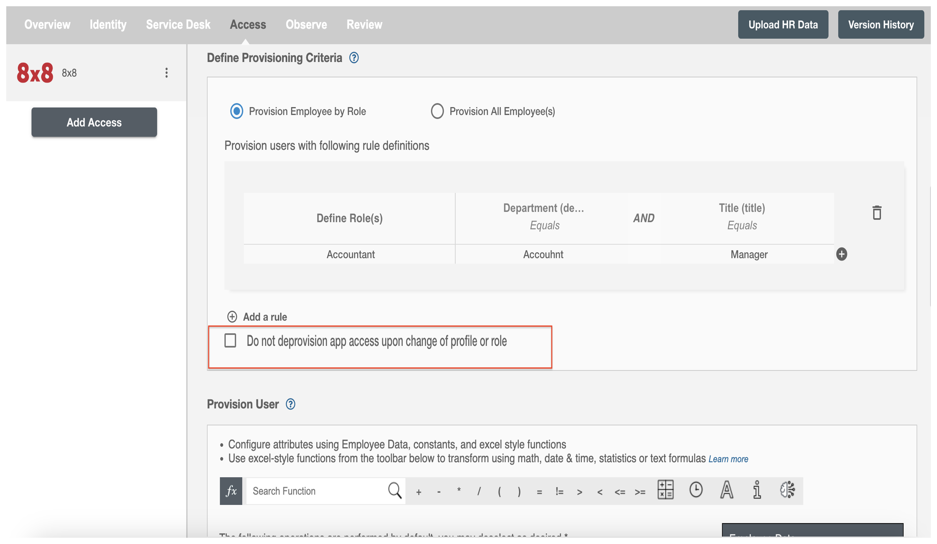 8x8  ScimManager checkbox