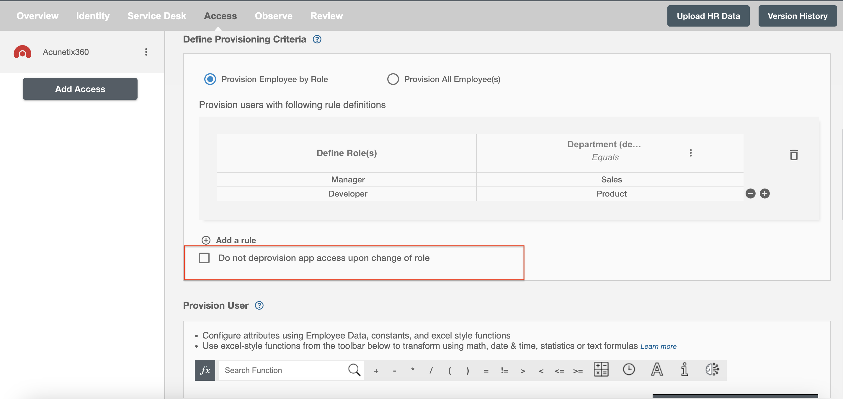 Proxyclick  ScimManager checkbox