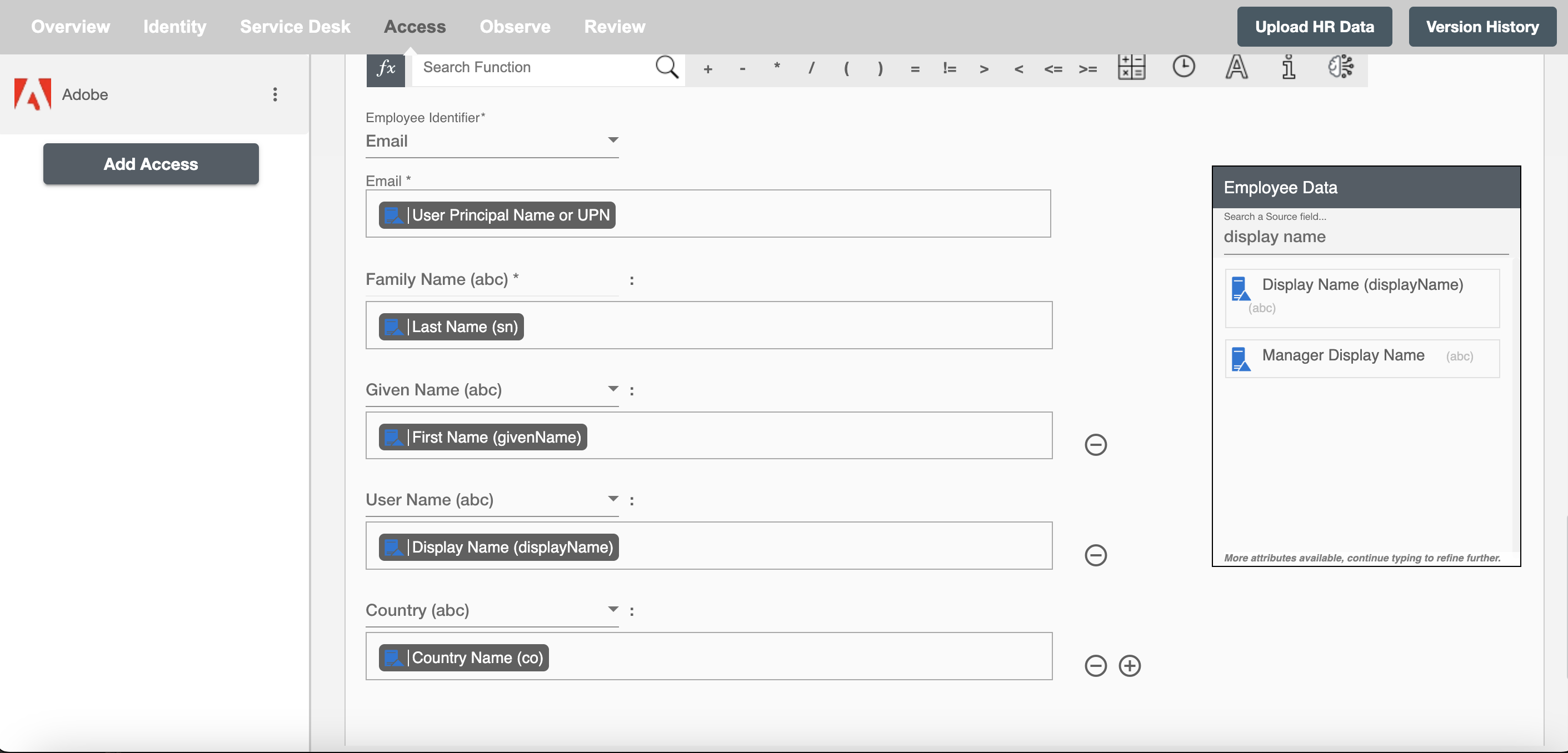 Adobe Form Attributes