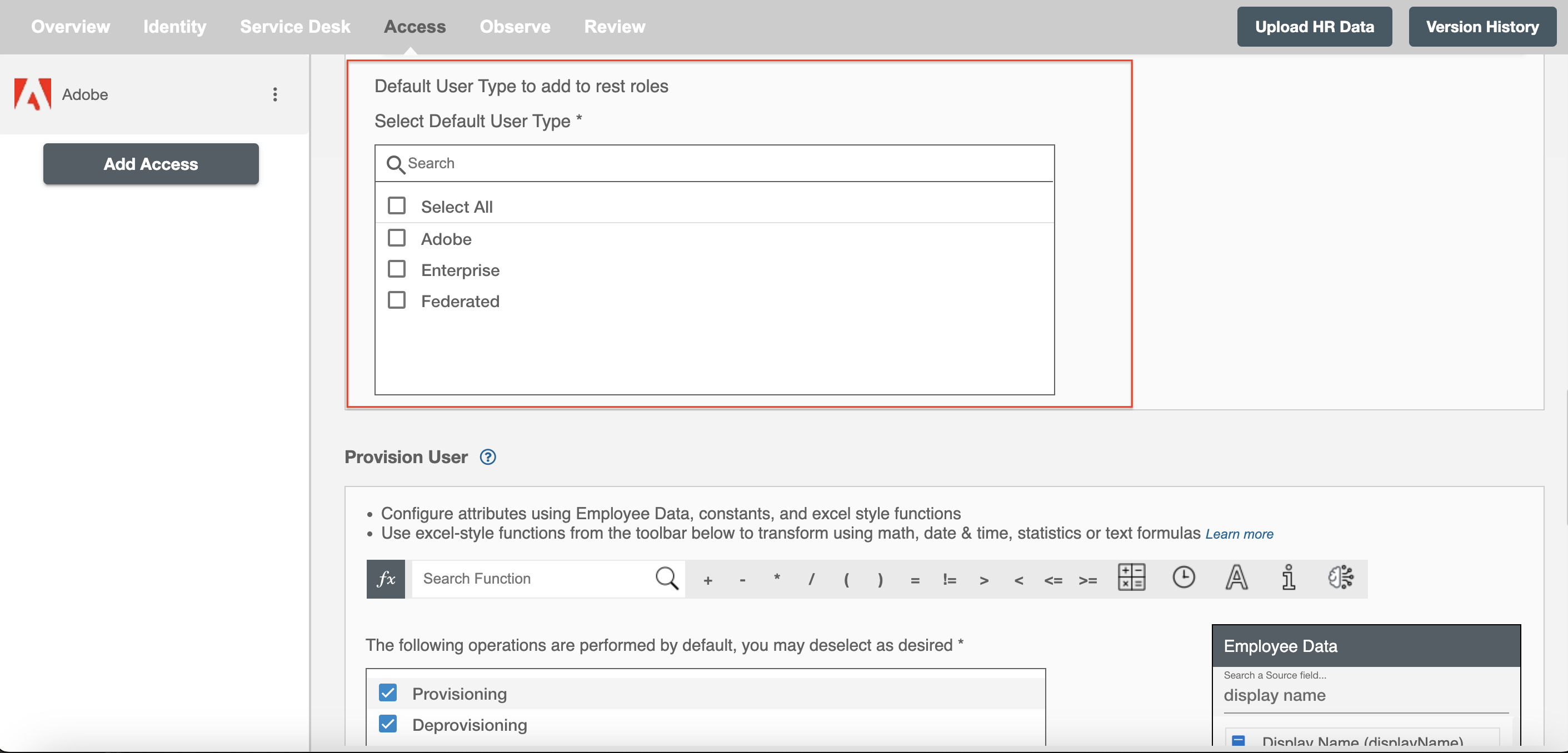 Adobe ScimManager Default Roles