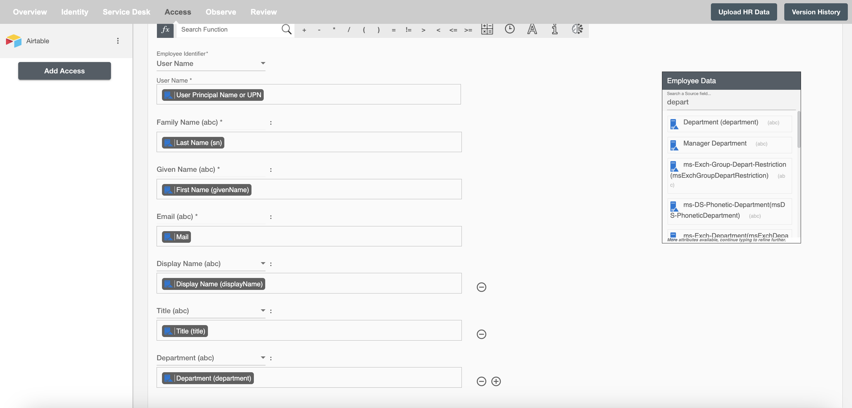 Airtable Form Attributes