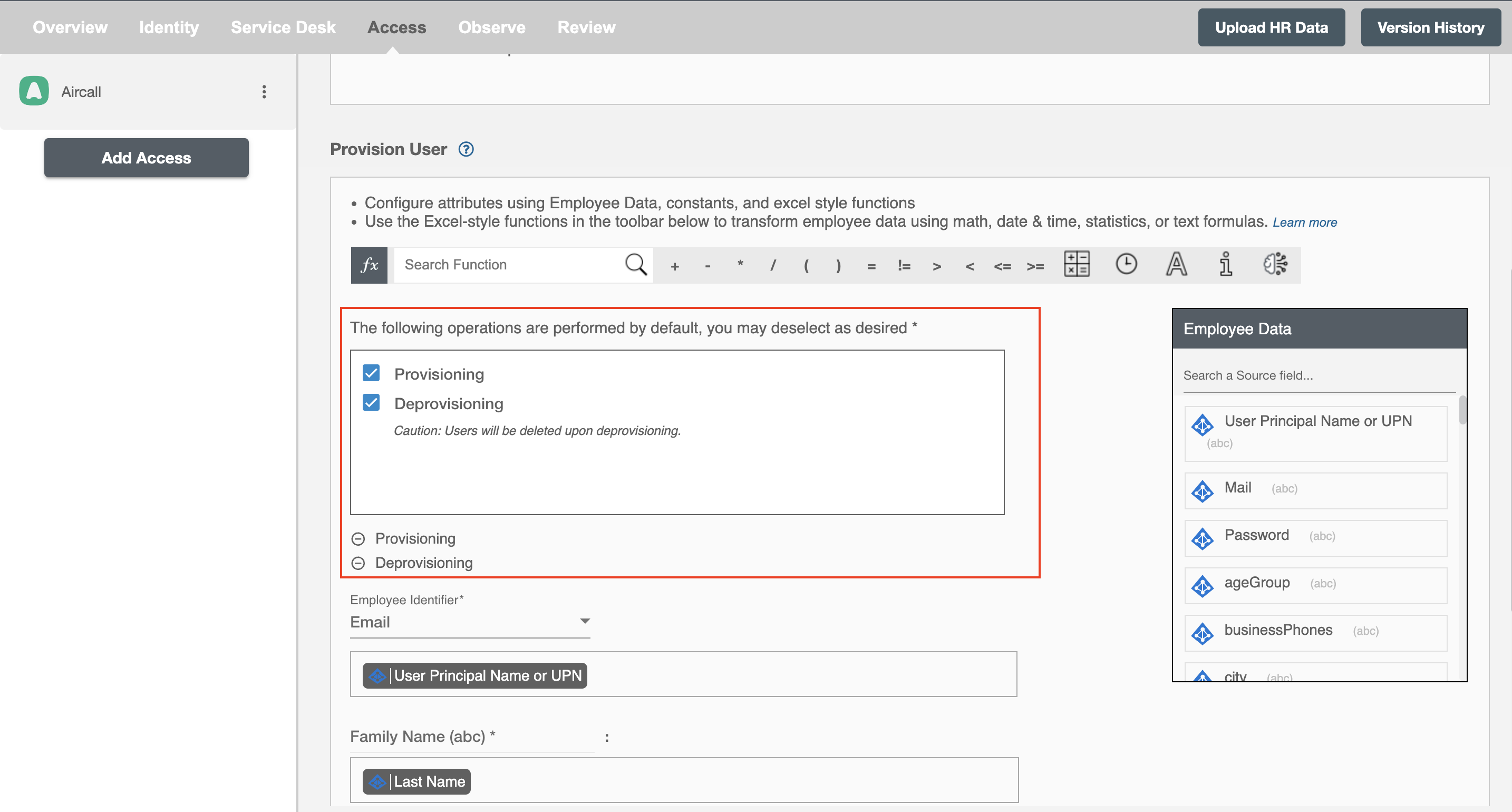 Aircall Form Operations