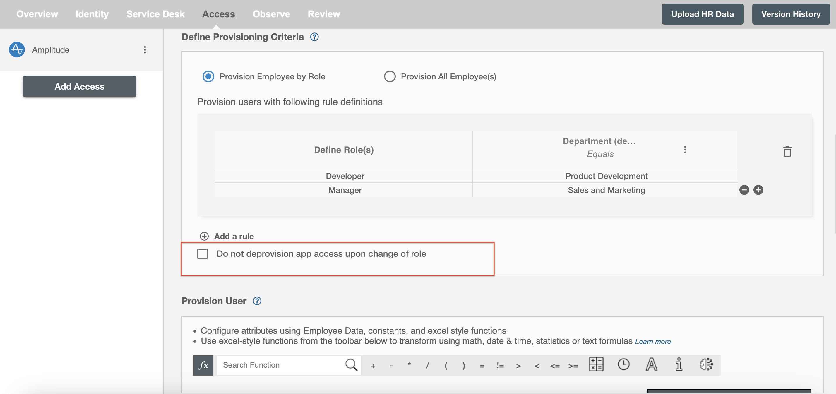 Amplitude  ScimManager checkbox