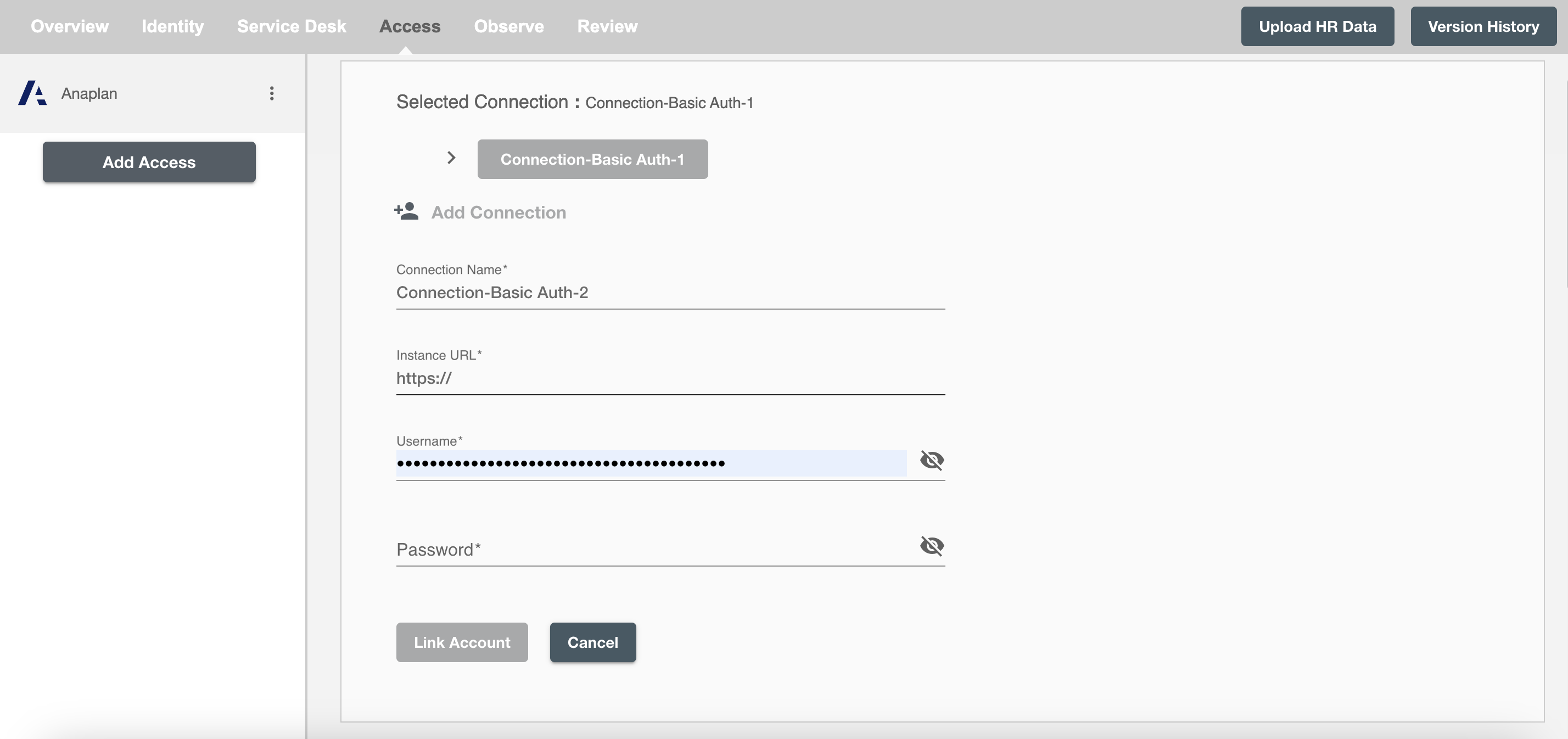 Anaplan Basic Auth