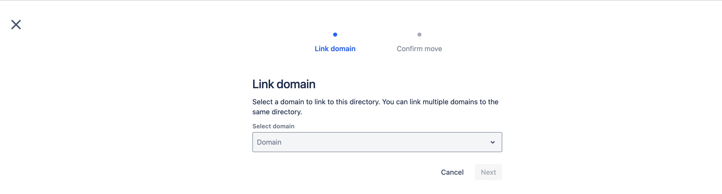 Link verified domain