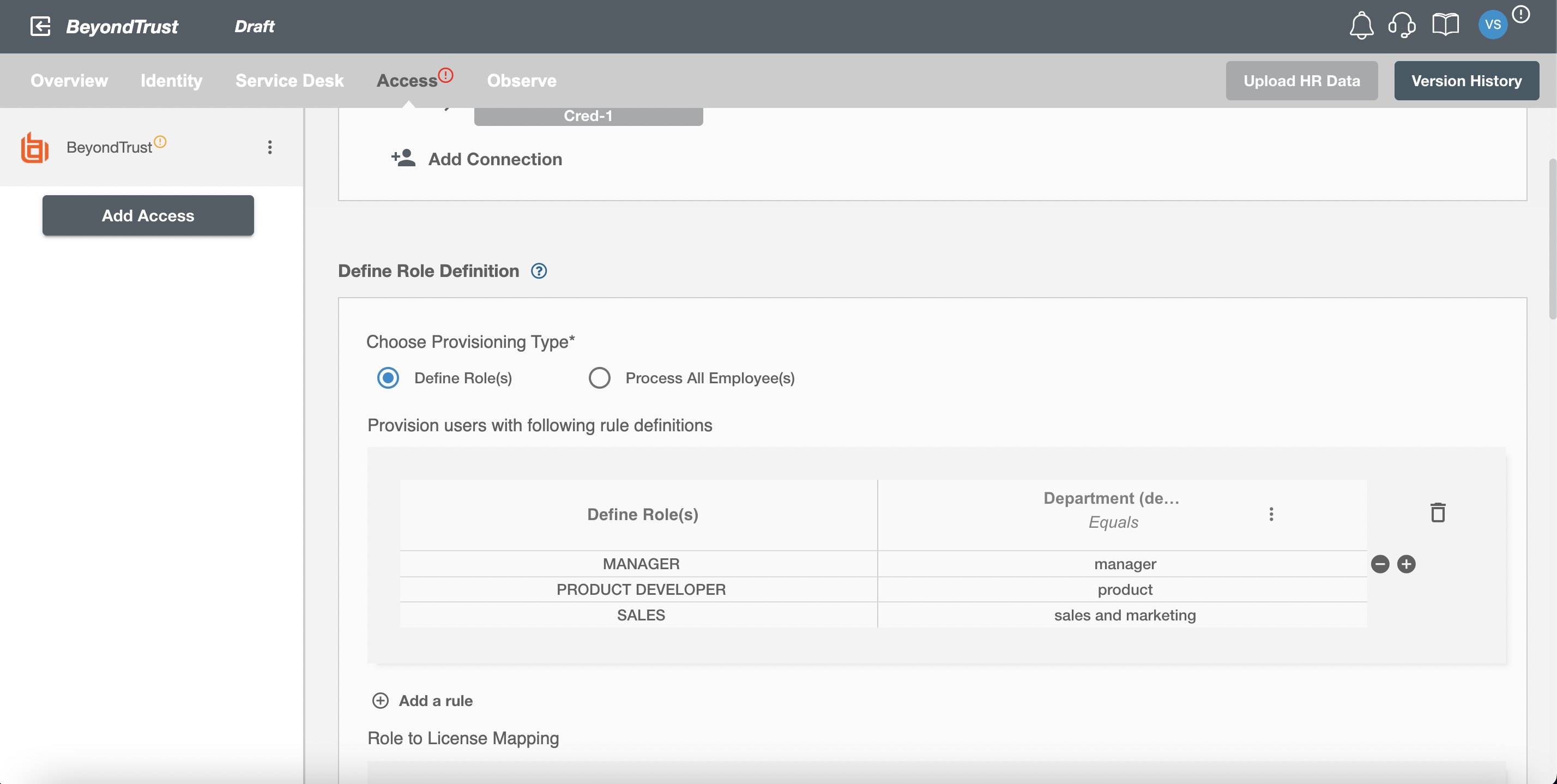 BeyondTrust ScimManager Table1