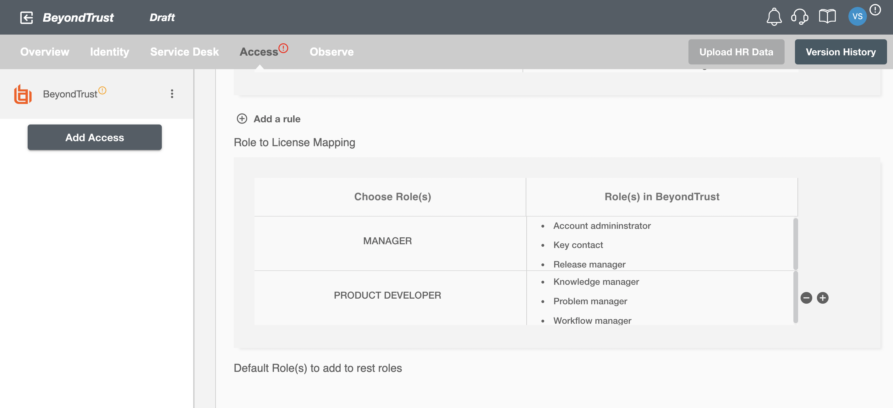 BeyondTrust ScimManager Table2