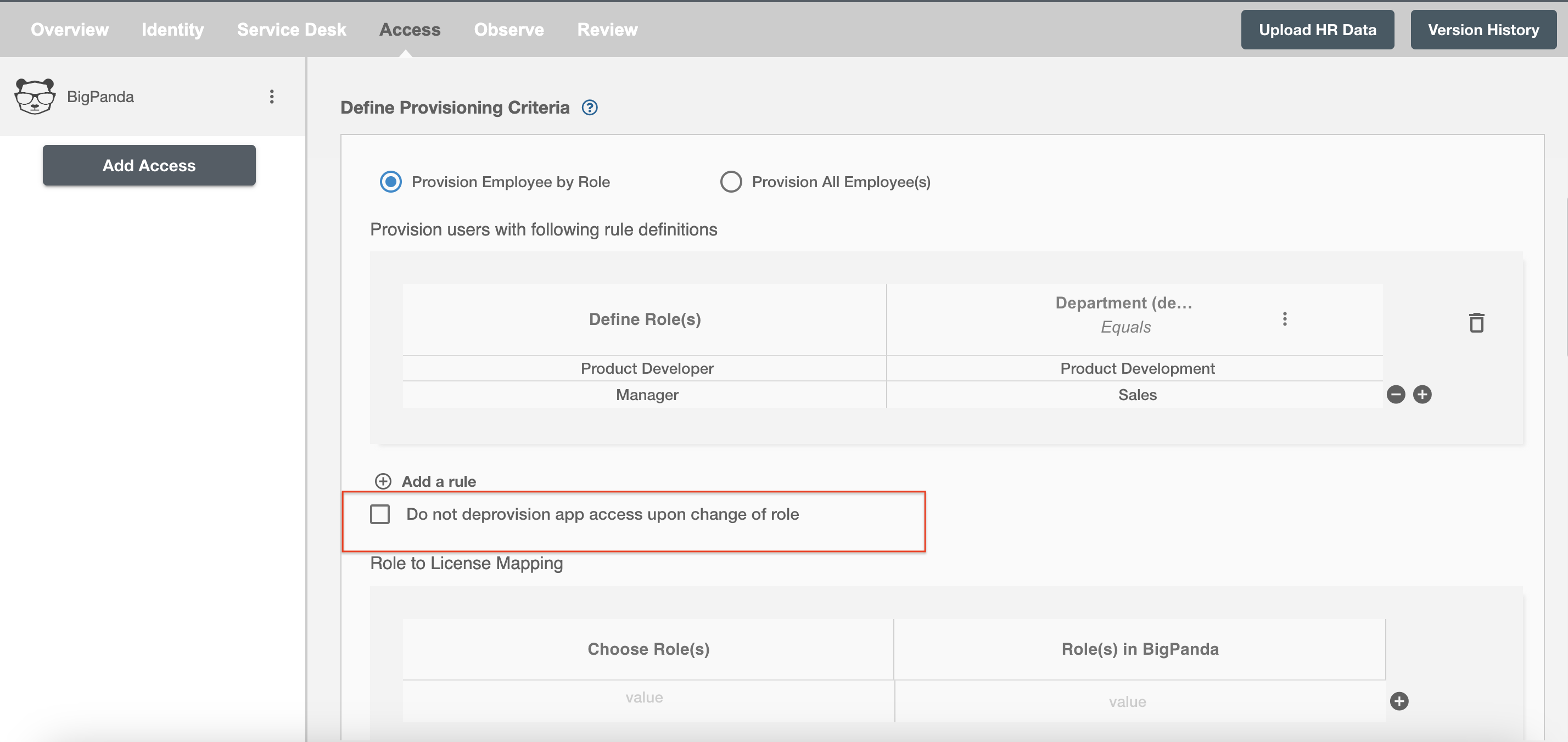 Proxyclick  ScimManager checkbox