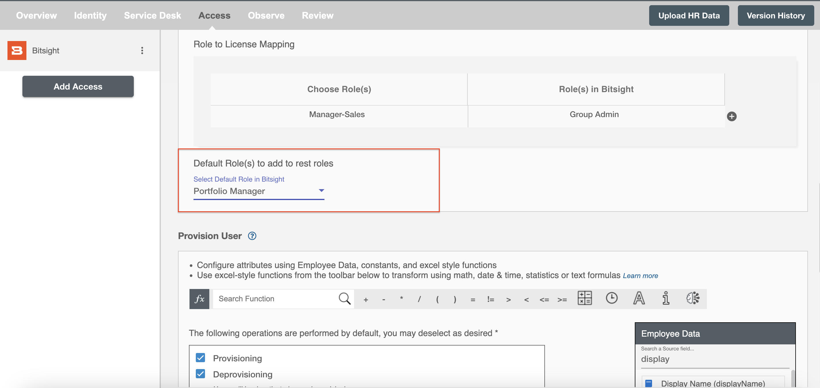 Freshservice ScimManager Default Roles