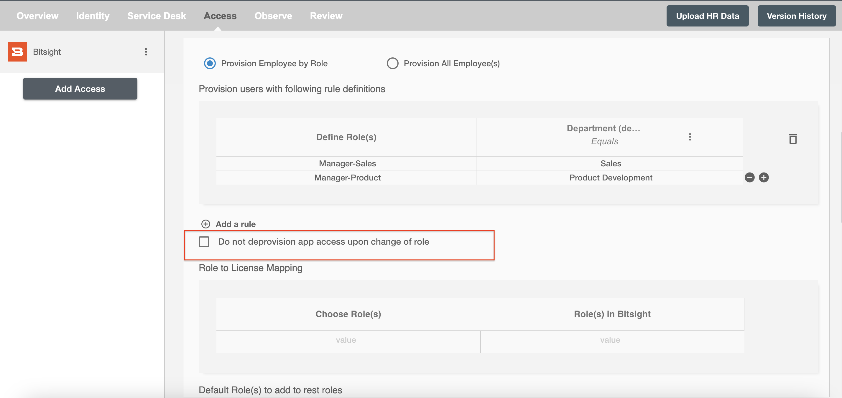 Bitsight  ScimManager checkbox